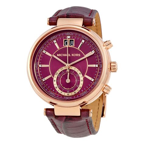 plum michael kors watch|Michael Kors gold dial.